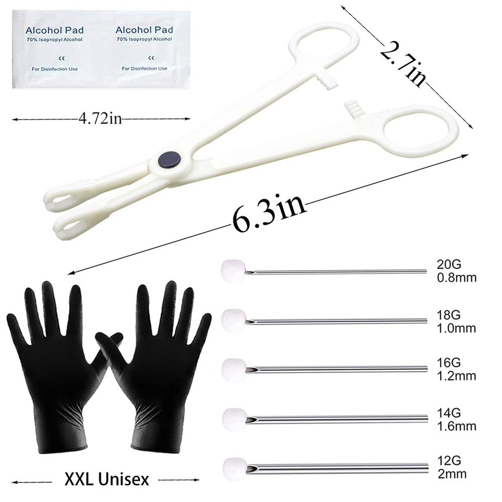 Lyuxzad Piercing Kit 35PCS Professional Includeds 35PCS,