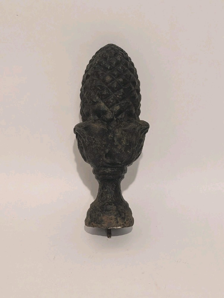 V8ntage Cast Iron Pineapple Finial Antique Post Top