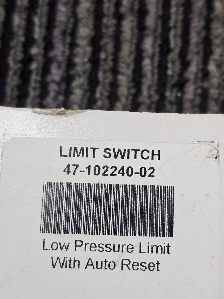PROTECH 47-102240-02 Low Pressure Limit Switch With Auto Reset