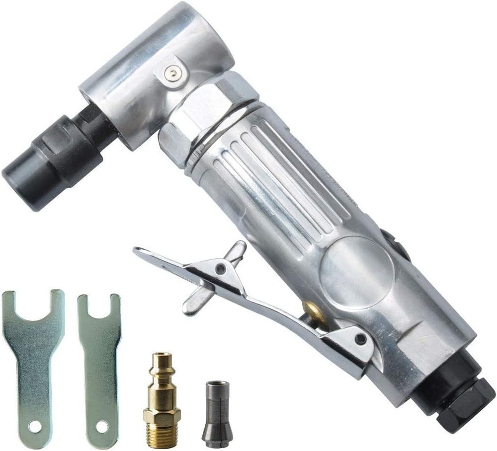 Professional Mini 90° Angle Air Grinder - Lightweight, Durable, Polished Finish