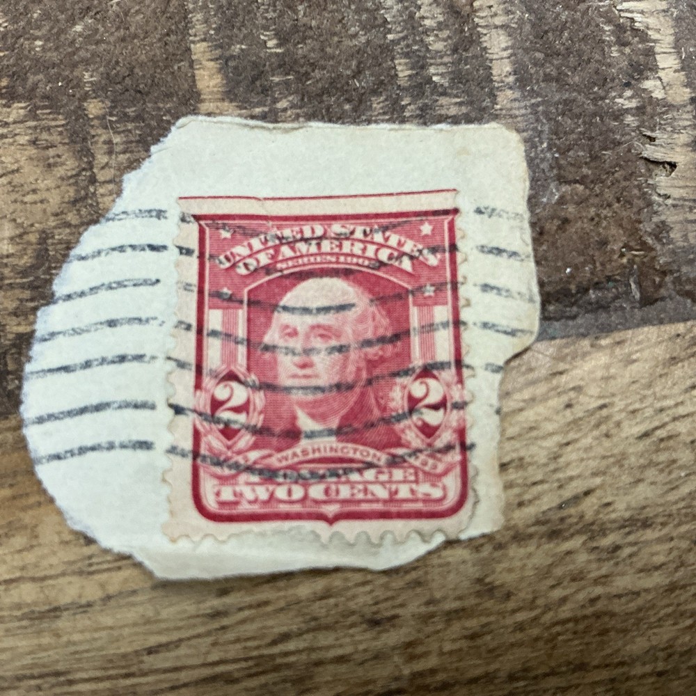 Very Rare George  Washington Red Two  2 Cent Postage Stamp