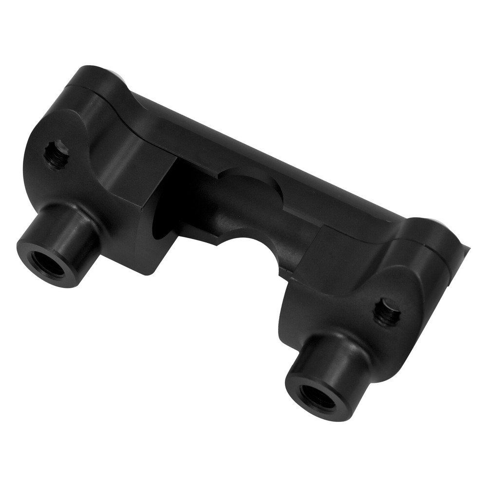Black 1.25" Handlebar Riser Tip Clamp Kit 2" Large Fit For Harley