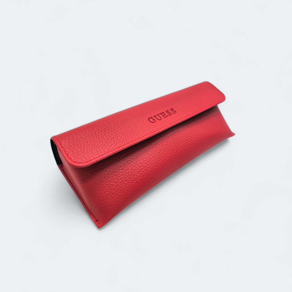 New GUESS Red Authentic Eyeglasses Sunglasses Case
