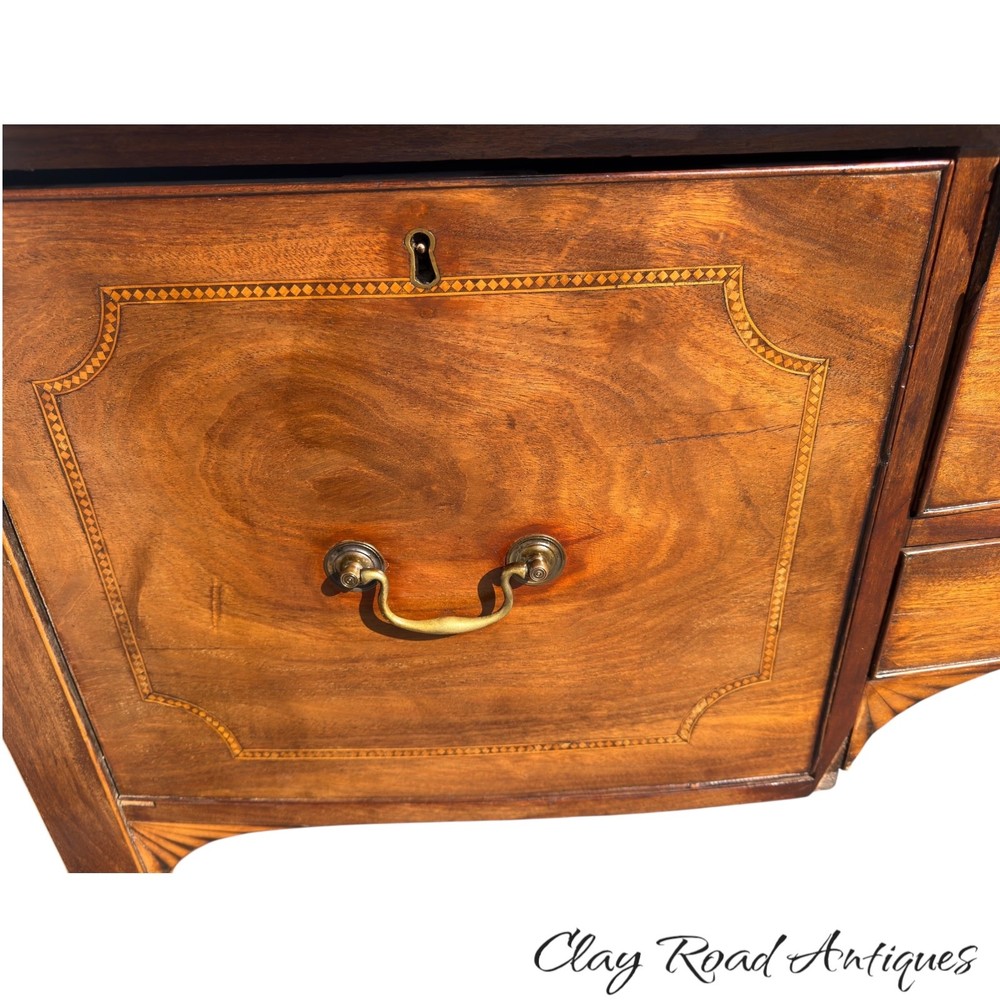 Antique Brandy board server mahogany inlaid Hepplewhite sideboard