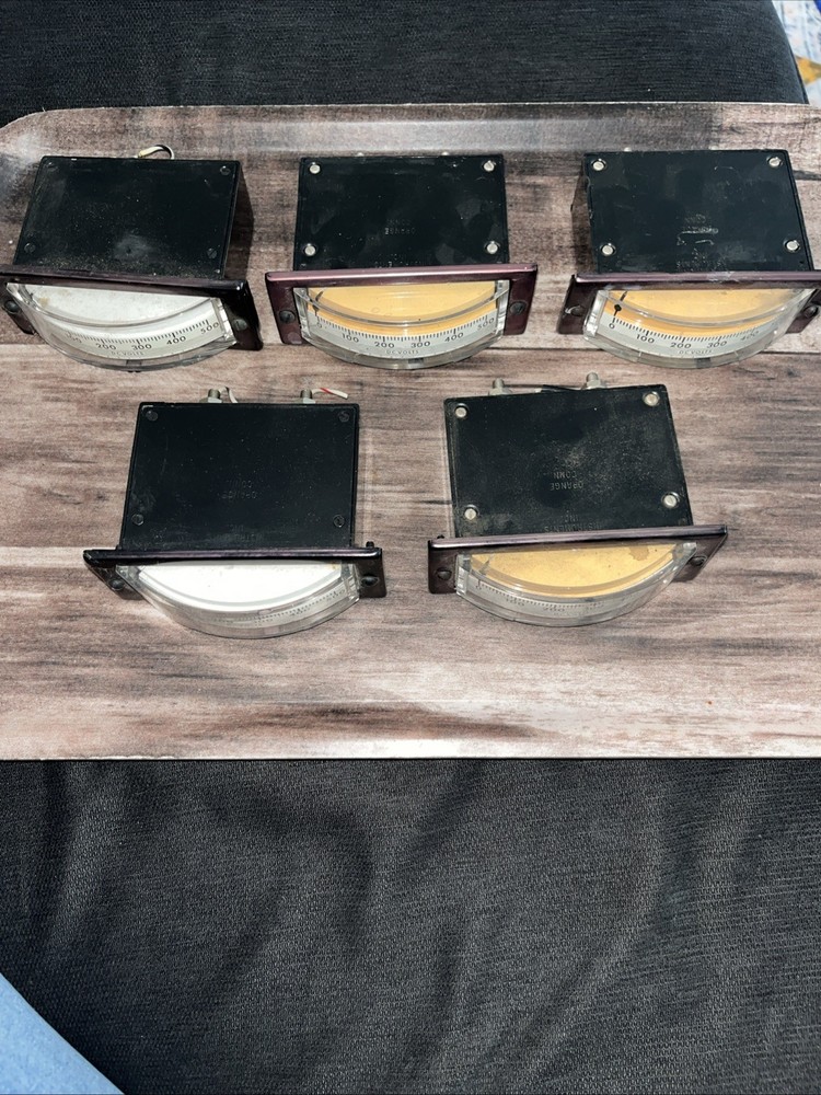 International Instruments Panel Meter Lot Of 5 Untested