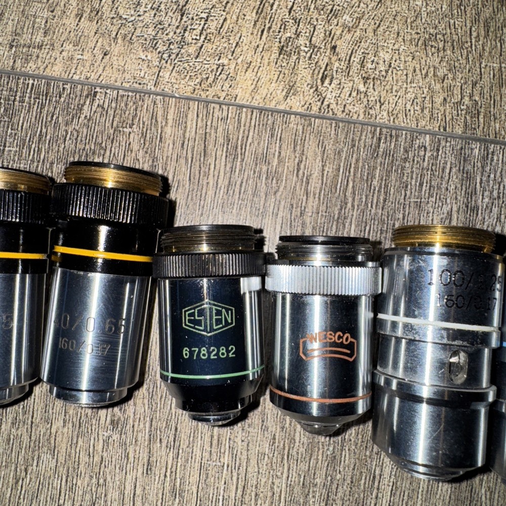 Set of 9 piecesObjective Lens Microscope