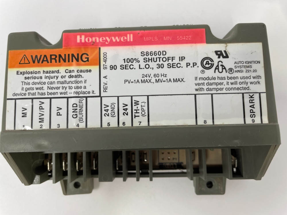 ✅ Honeywell S8660D Ignition Control Board