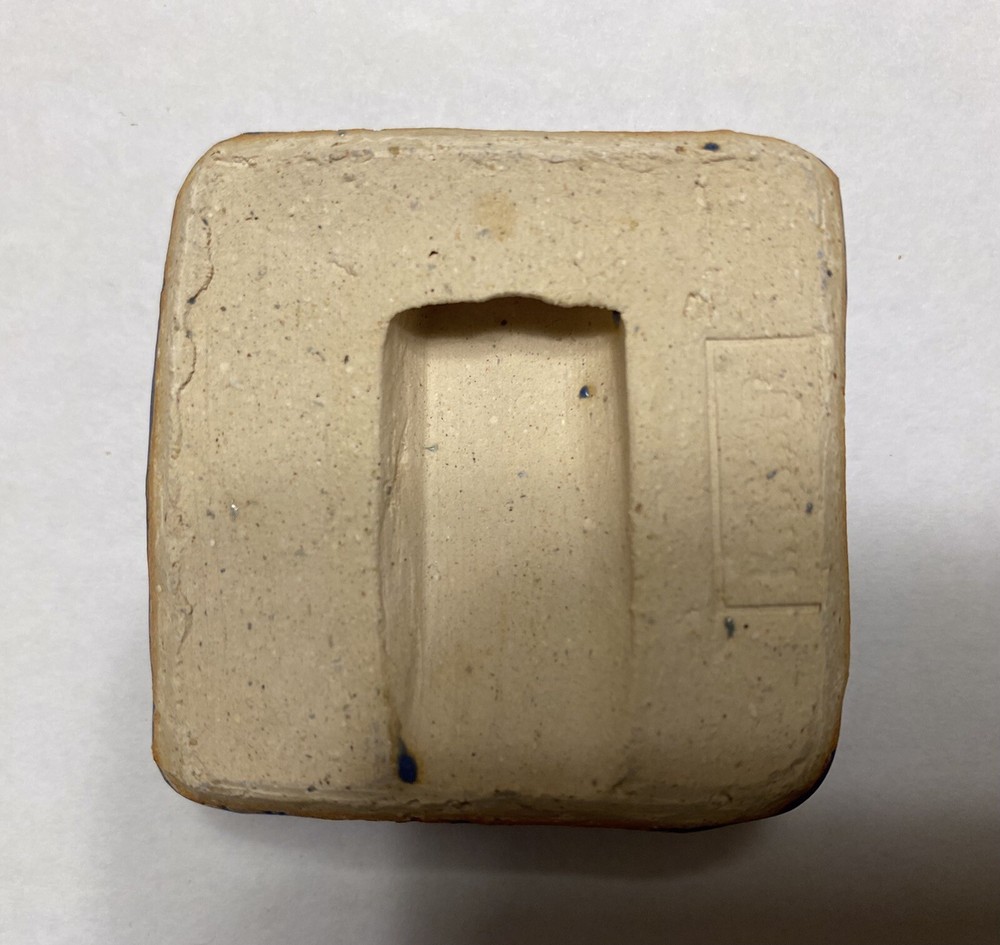 Crossbones 2x2" Stoneware Art Tile By Gretchen Kramp