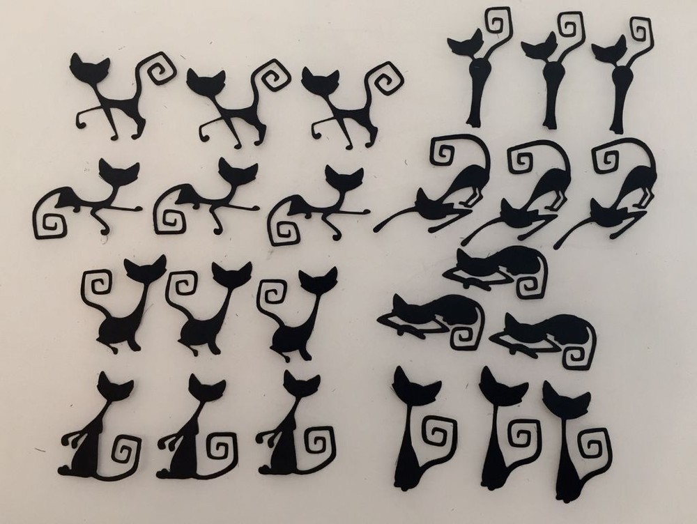 Tim Holtz Die Cuts * Mischievous * Three Sets * 24 Mischievous Cats!