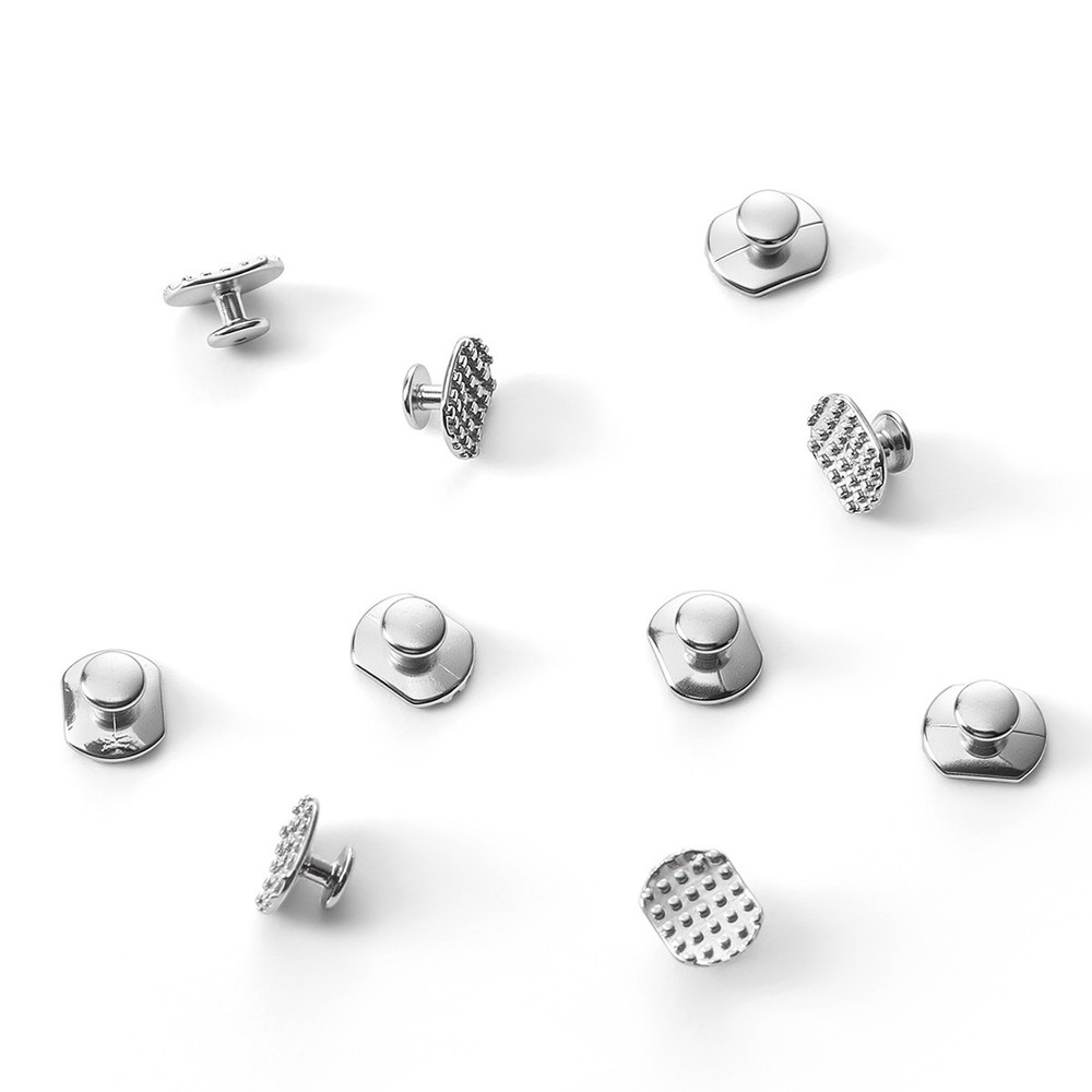 10pcs Dental Orthodontic Lingual Button Bondable Rectangular Monoblock