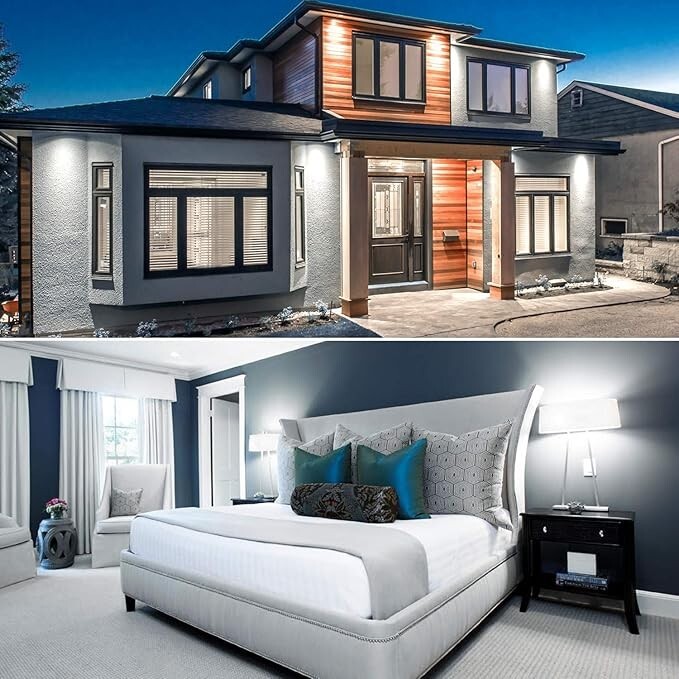 4 Pack Maxlite 8W LED Bulb = 60 watt replace A19 Daylight 5000K LED Light 60w