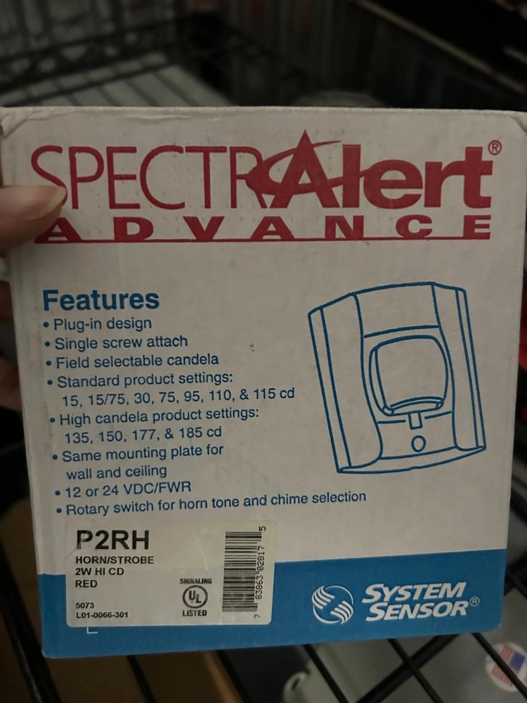 System Sensor P2R Horn Strobe - Red