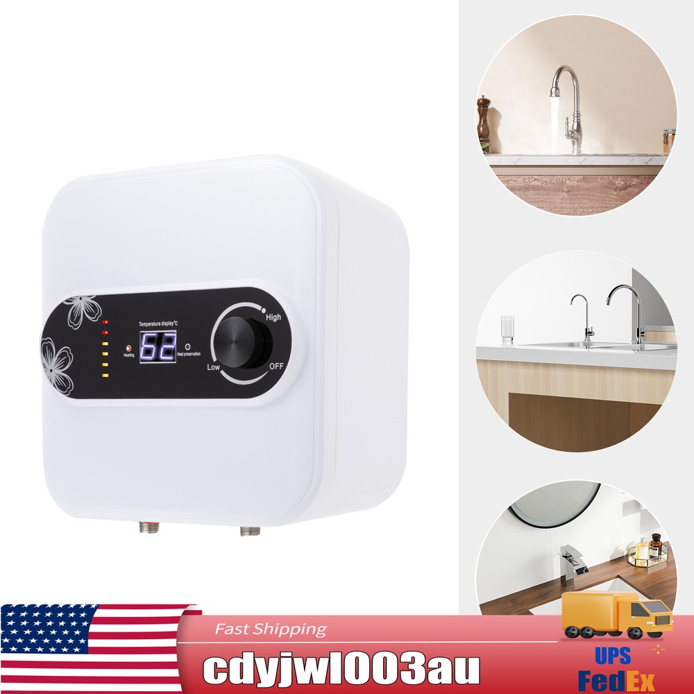 8L/2.1 Gallon Electric Tank Water Heater Kitchen Shower Heating Water Warmer New