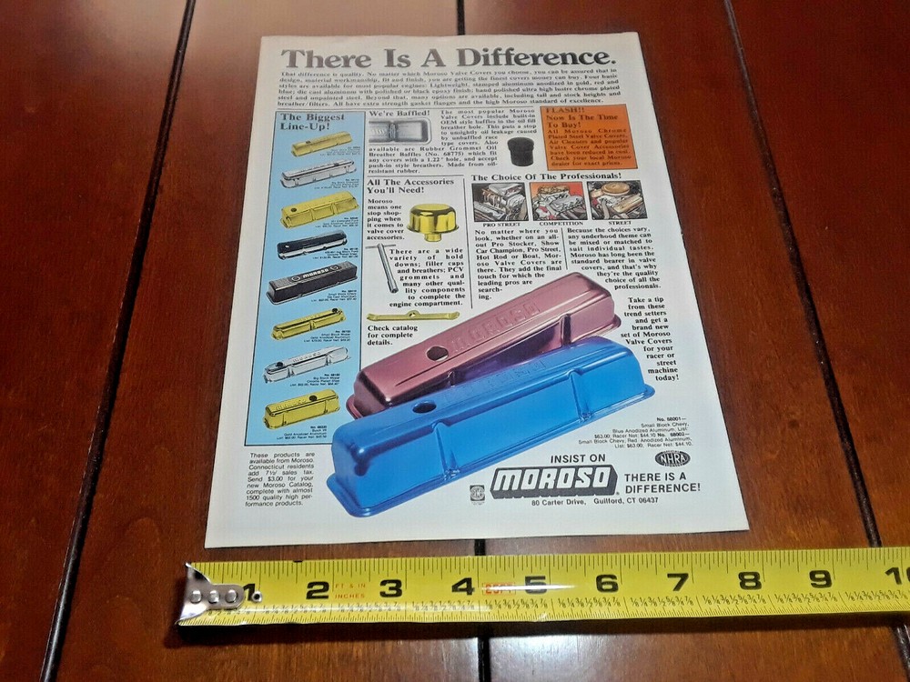 MOROSO VALVE COVER ORIGINAL 1987 AD
