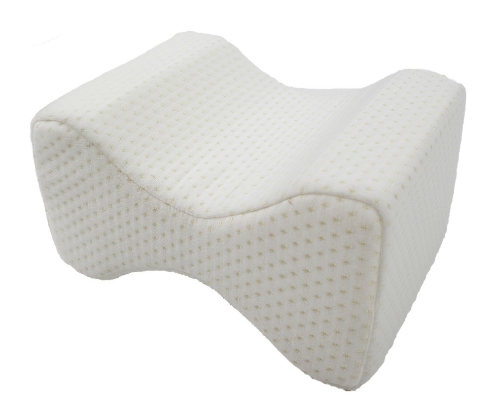 Orthopedic Knee Memory Foam Pillow - Ergonomic Wedge & Lumbar Alignment for Side