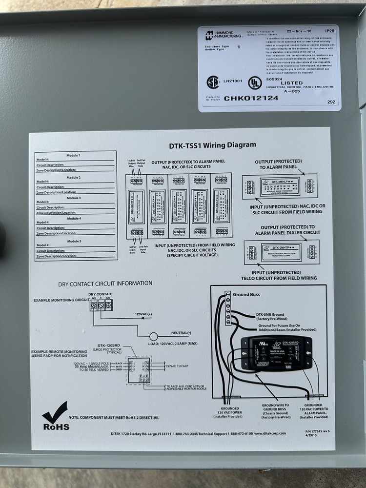 Ditek DTK-TSS1 Total Surge Solution for Fire Alarm Systems