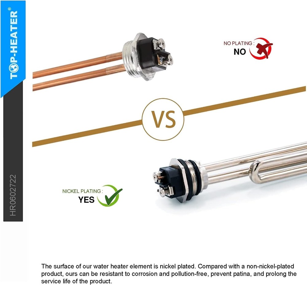 Water Heater Element Replacement 4500W 240V,Screw-in Foldback Element 02722 b...