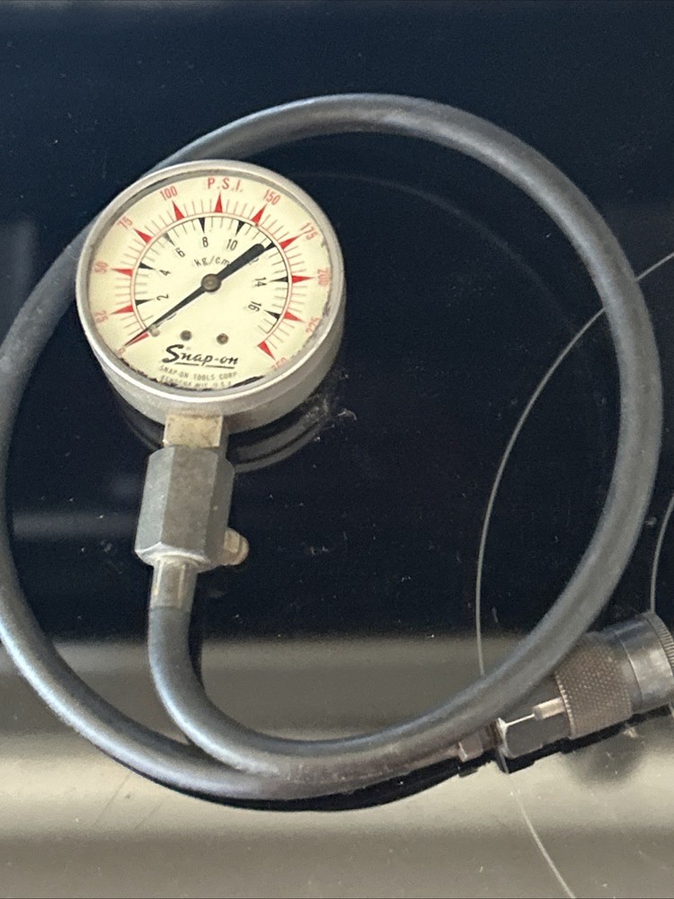 🇺🇸 Snap On Tools Compression Tester Pressure 250psi Gauge Engine Cylinder Hose