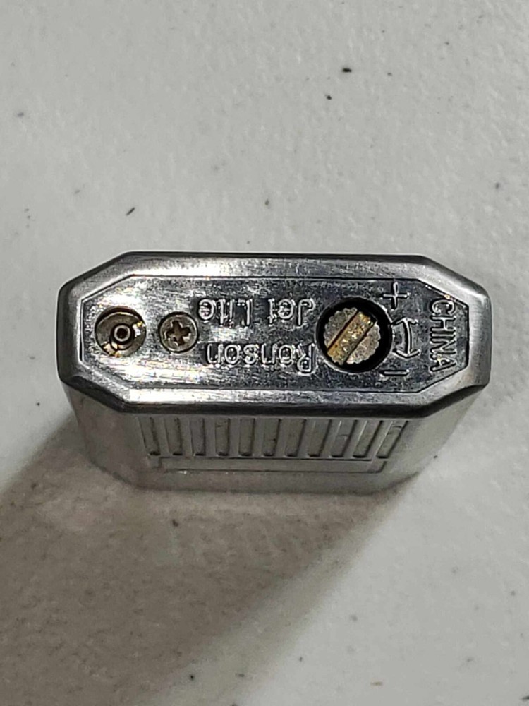 Ronson Jet Lite Butane Refillable Lighter Chrome