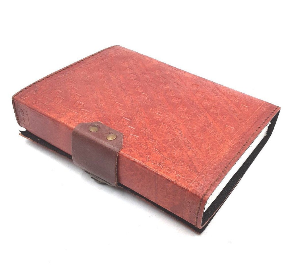 Embossed Leather Single Dragon Journal with Lock #2343