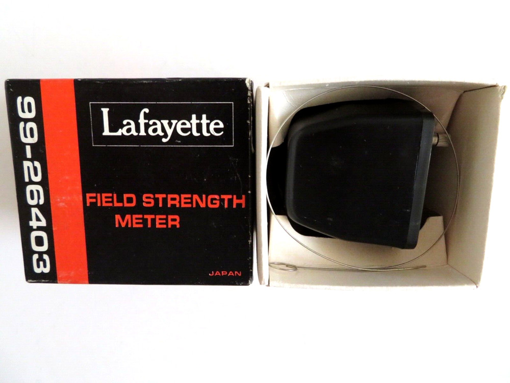 Lafayette 99-26403 FIELD STRENGTH METER, CB Short Wave, Original Box, Very Nice!