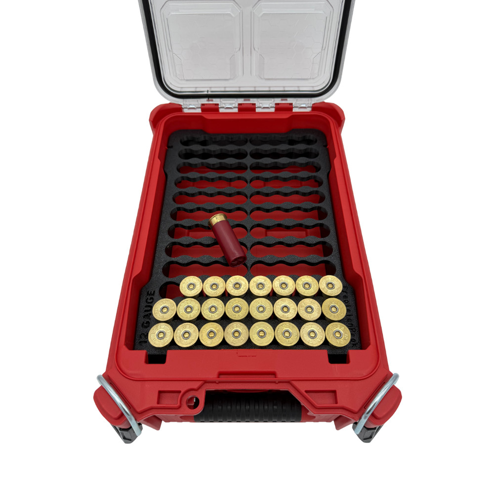 12 Gauge Shotgun Shell Ammo Organizer Insert for Milwaukee Packout