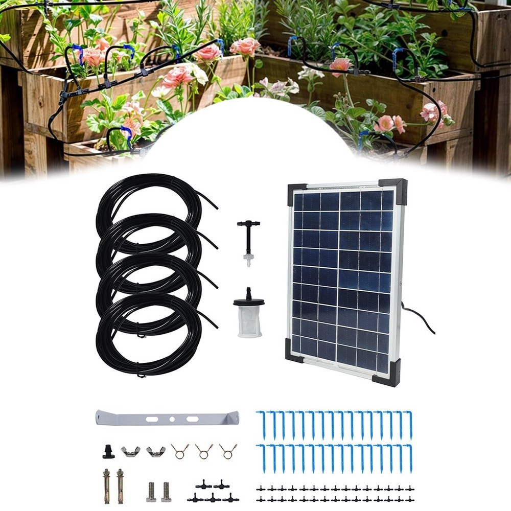 Automatic Watering System Solar Powered Watering Home Gardening 5W Solar Panel
