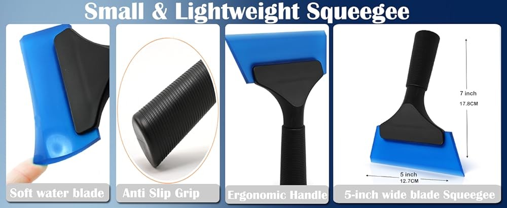 Small Squeee 5 inch Rubber Window Tint Windshield Scraper for Car,