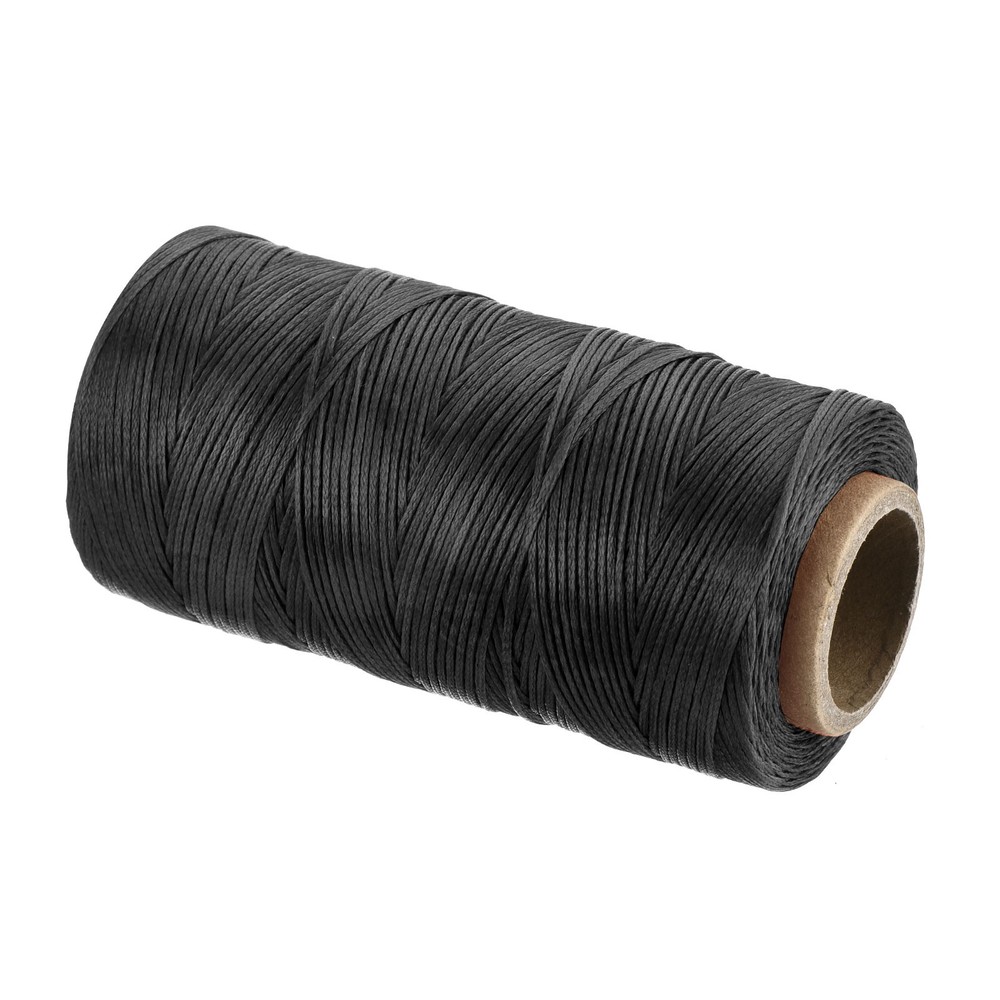 197 Yard 1mm 210D Flat Waxed Thread Polyester, Black