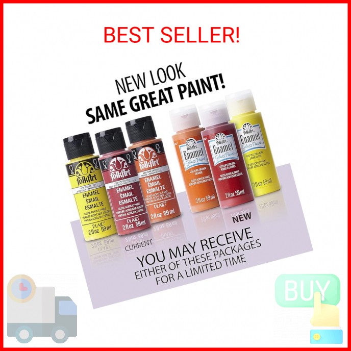 FolkArt 4035 Enamel Paint, 2 Ounce, Clear Medium
