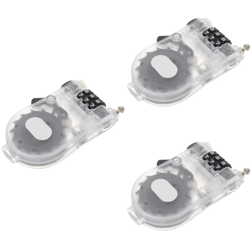 3 PCS Snowboard Type Lock High-security Bike Anti Theft Handlebar