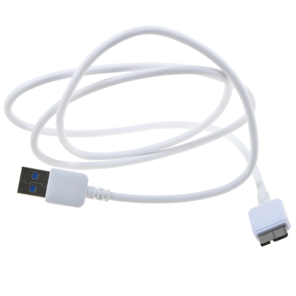 White USB 3.0 Data Cable Power Cord for Seagate SRD00F1 SRDOOF1 1TB Hard Disk