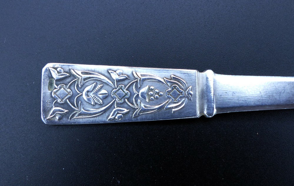 Coffee Spoon 875 Silver Partially Gilded - Russia