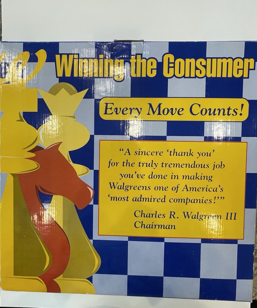 Vintage Walgreen Promotional Chess Set (NIB)￼