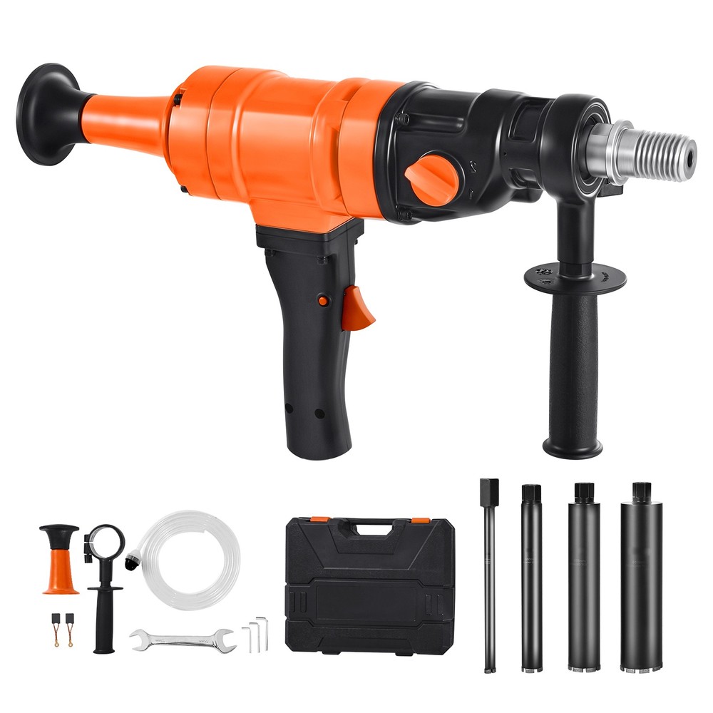 Diamond Core Drill Machine Handheld Concrete Core Drill Rig 8 in Dia 1800W