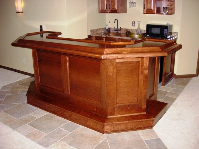 Custom Built Home Bar - Basement Pub