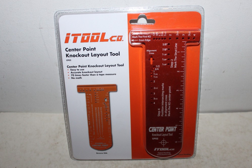 iTOOLco CP02 Center Point Knockout Layout Tool