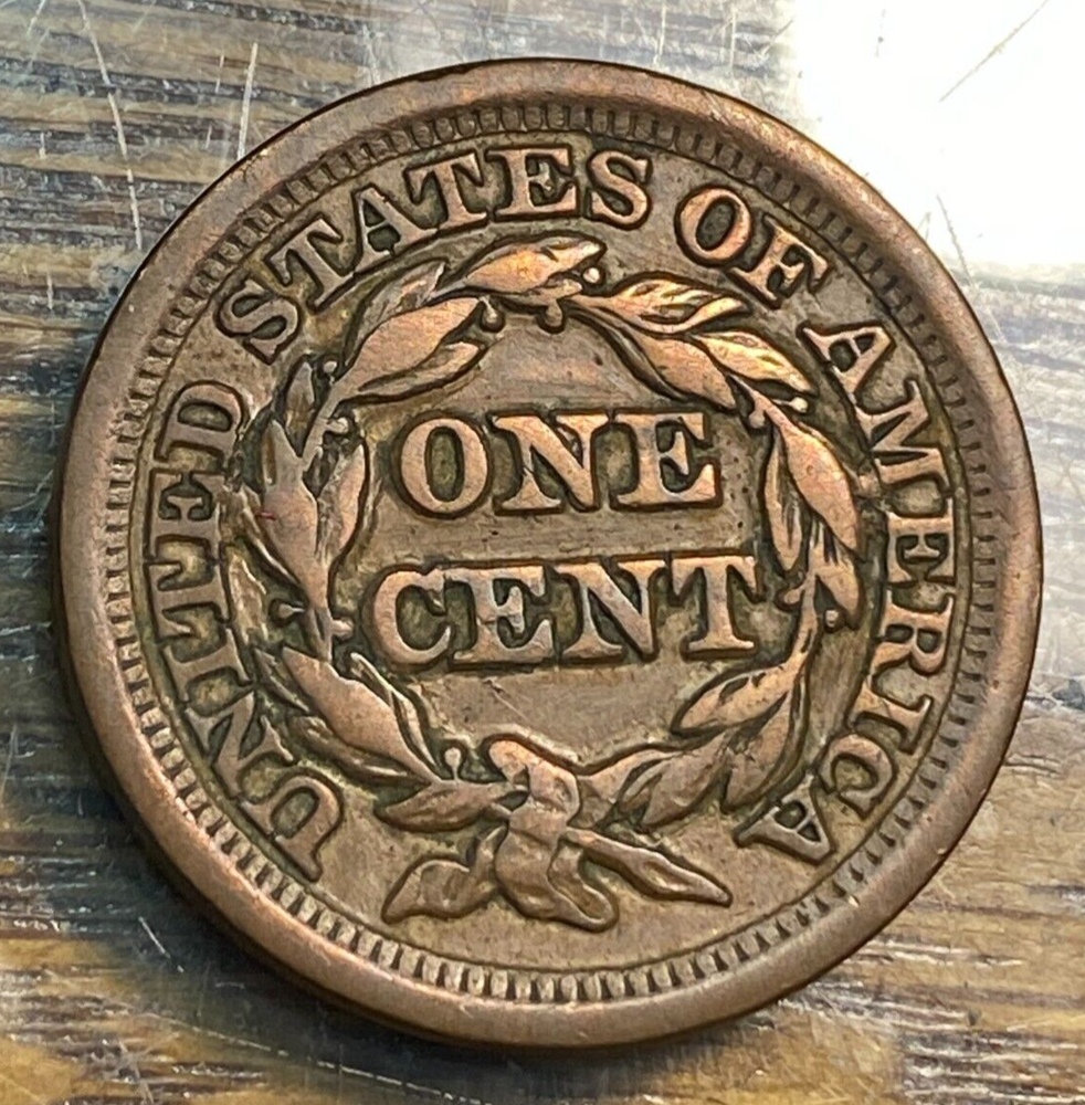 1849 Large Cent Nice Original VF CHRC