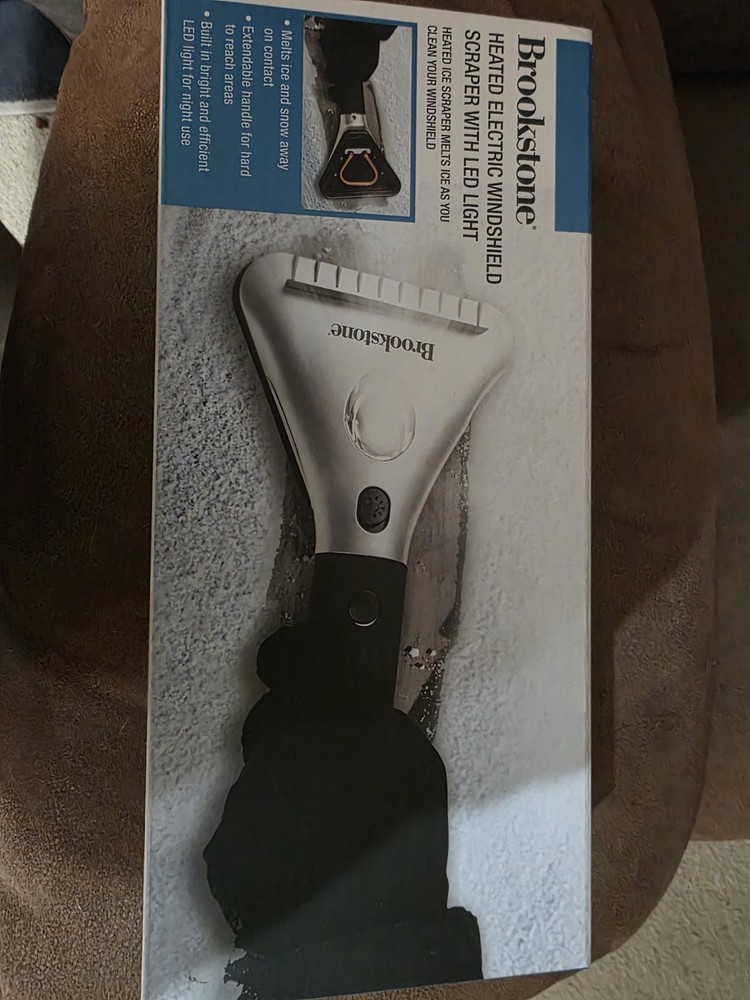 Brookstone Heated Electric Windshield Ice Scraper
