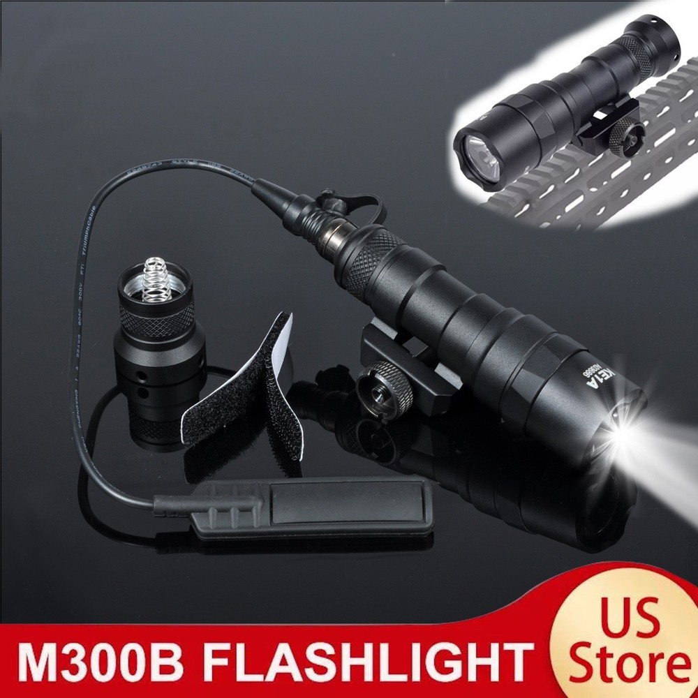 M300B Light Tactical M300 Torch Flashlight M300B LED Light w/ Tail Switch
