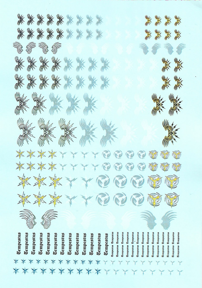 A6 - Stormbirds Tiny Titans Transfer Sheet