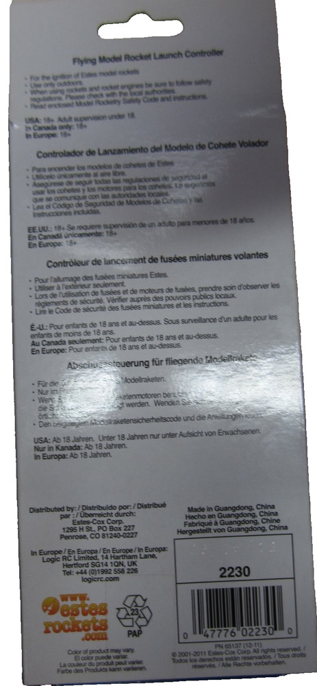 Estes 2230 E Launch Controller