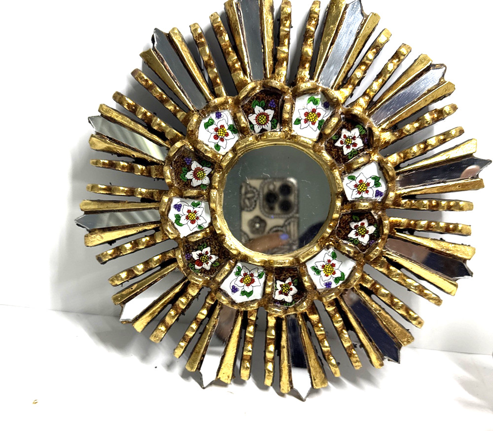 *Peruvian Reverse Painted Mirror