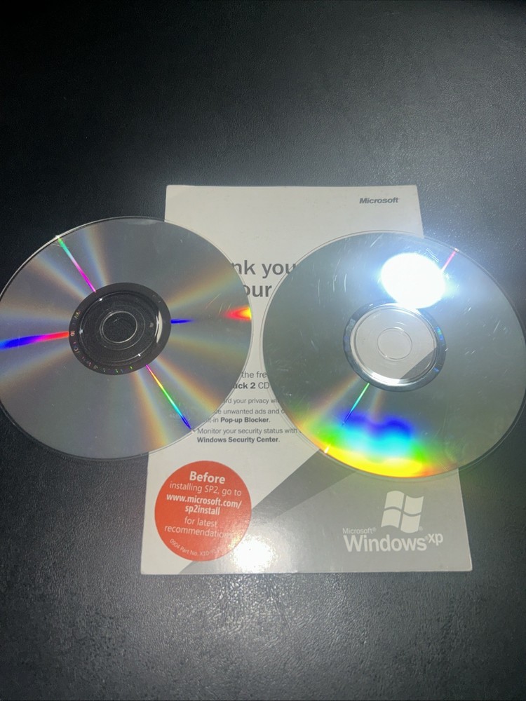 Microsoft Windows XP Service Pack 2 CD SP2 Mailer Mail Order -HTF