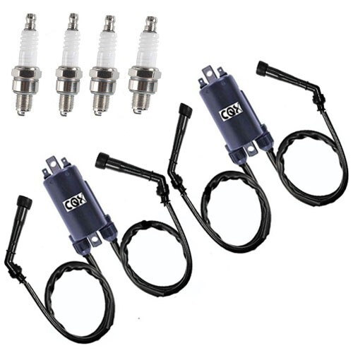 Ignition Coil Pack & spark plug + Cap For HONDA CB650C 1980-1981