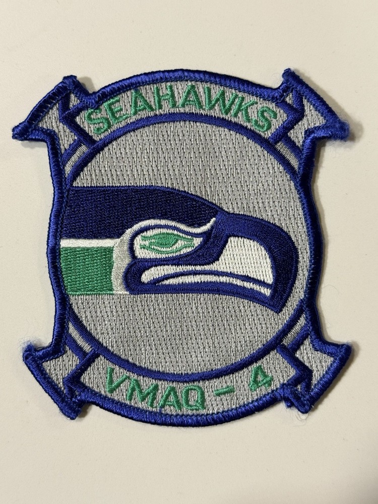 USMC Marine Tactical Electronic Warfare Squadron 4 (VMAQ-4) “Seahawks” Patch