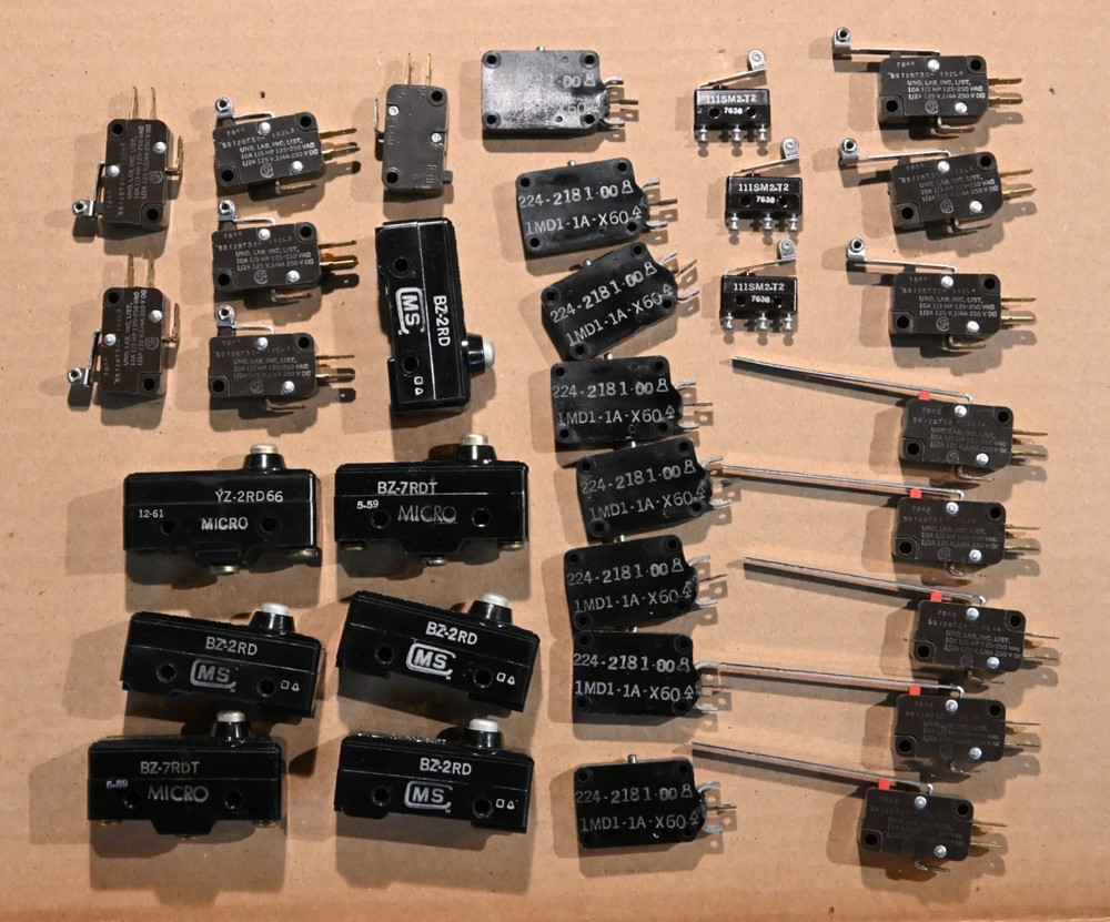 LOT of 32: ACRO & MICRO SWITCH for Hobbyist & Technician