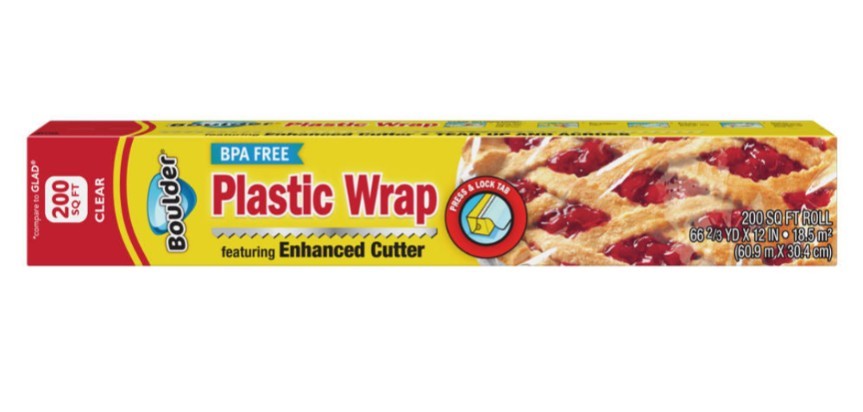 Boulder BPA Free Plastic Food Wrap 200 Ft