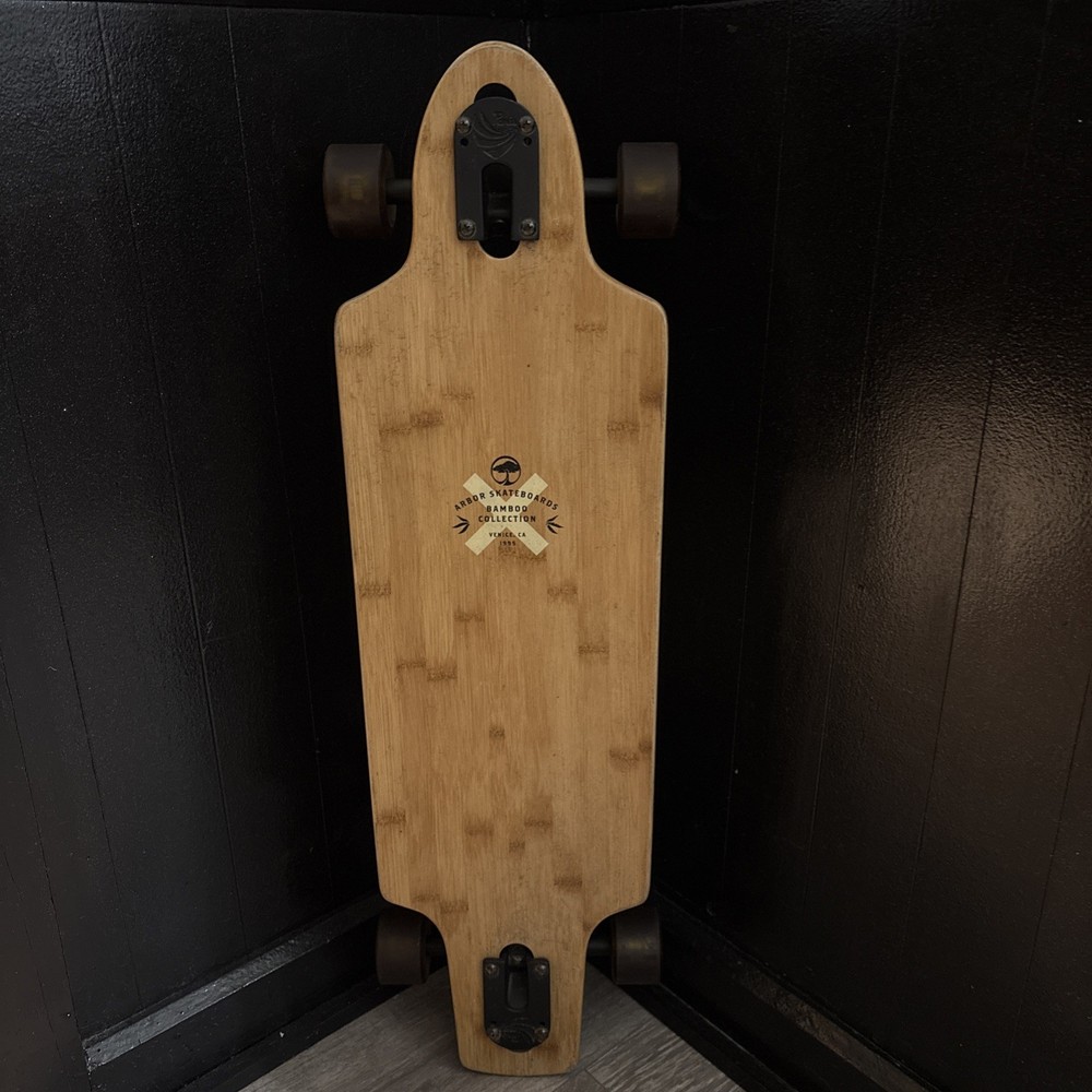 Arbor Longboards Cruiser Complete Skateboard Zeppelin Bamboo Keller 32" X 9" EUC