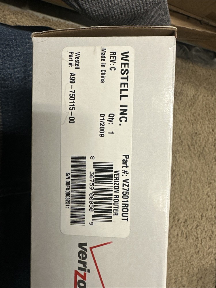 Verizon Model 7501 Router